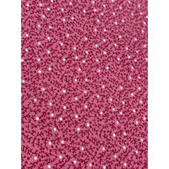 Pink & White Polka Dot Cotton Fabric 1/2 yard x 42" wide Quilting Sewing Crafts - Picture 1 of 4